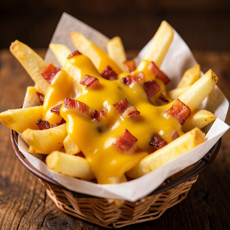 Batata frita com cheddar